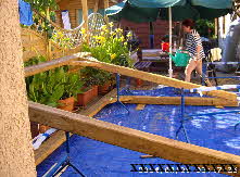 Holzschutz am Terassendach